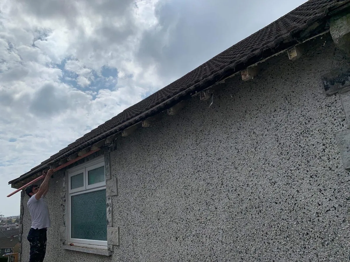 White uPVC fascias and soffits on a bungalow in Wadebridge